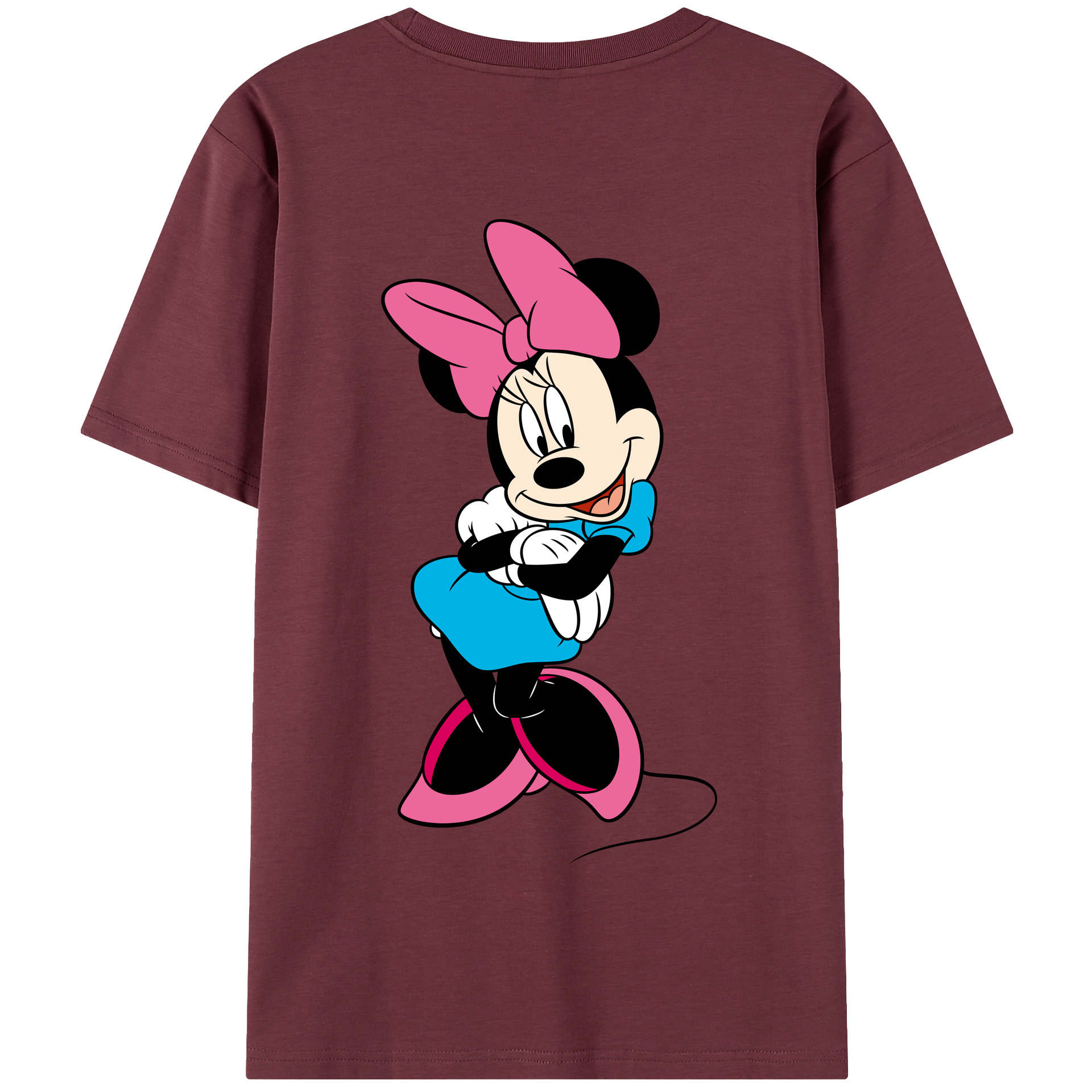 （画像用） ミッキーマウス Mickey Mouse 綿100％半袖Tシャツ（背面プリント）